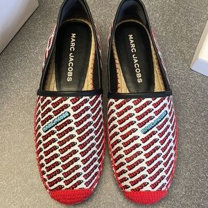 NIB Marc Jacob’s LOVE espadrilles. Canvas leather